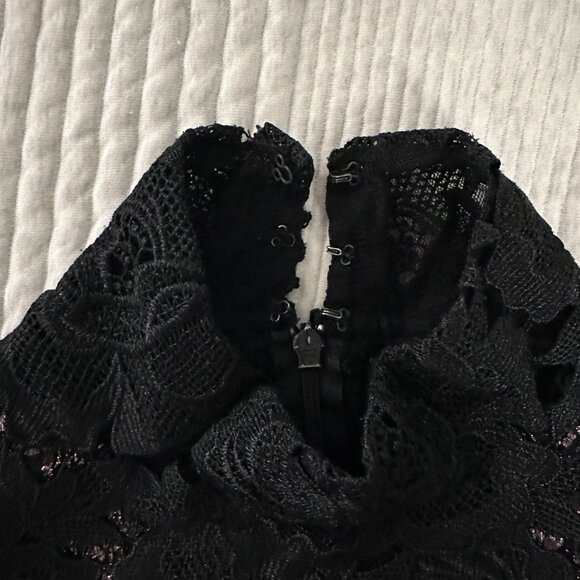 ML Monique Lhuillier Facade Lace Sheath Dress – Black, Size 2 - Picture 8 of 9